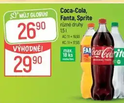 Globus Coca-Cola, Fanta, Sprite nabídka