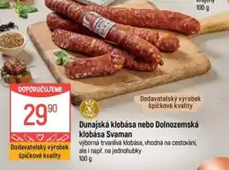 Globus Dunajská klobása nebo Dolnozemská klobása Svaman nabídka
