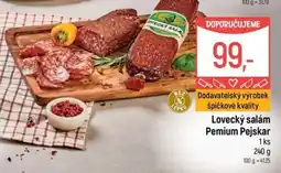 Globus Lovecký salám Pemium Pejskar nabídka