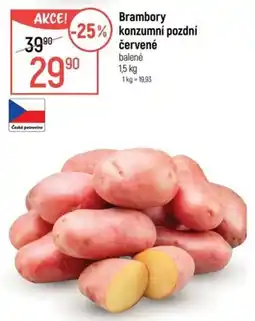 Globus Brambory konzumní pozdní červené balené nabídka