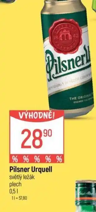 Globus Pilsner Urquell světlý ležák nabídka