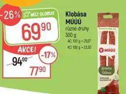 Globus Klobása MÚÚÚ nabídka