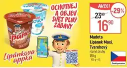 Globus Madeta Lipánek Maxi, Tvarohový nabídka