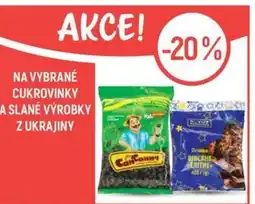Globus Na vybrané cukrovinky a slané výrobky z ukrajiny nabídka