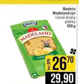 Jip Madeta Madeland sýr různé druhy plátky nabídka