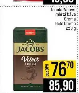 Jip Jacobs Velvet mletá káva Crema Gold Crema nabídka