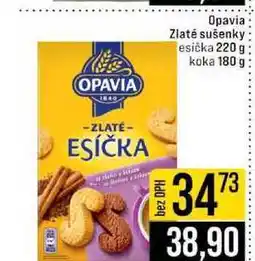 Jip Opavia Zlaté sušenky esička 220 g koka 180 g nabídka