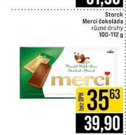 Jip Storck Merci čokoláda různé druhy nabídka