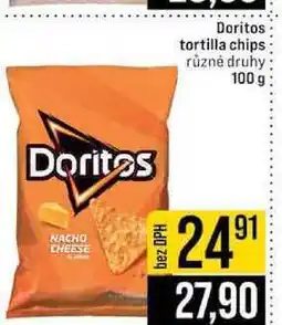 Jip Doritos tortilla chips různé druhy nabídka