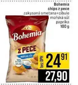 Jip Bohemia chips z pece zakysaná smetana+cibule mořská sůl paprika 100 g nabídka