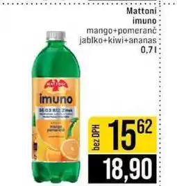 Jip Mattoni imuno mango+pomeranč jablko+kiwi+ananas 0,7l nabídka