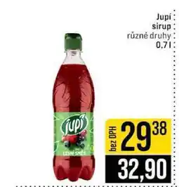 Jip Jupí sirup různé druhy nabídka