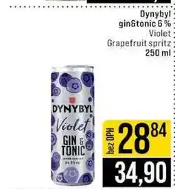 Jip Dynybyl gin&tonic 6% Violet Grapefruit spritz nabídka