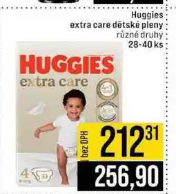 Jip Huggies extra care dětské pleny různé druhy 28-40 ks nabídka