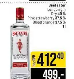 Jip Beefeater London gin Dry 40% Pink strawberry 37.5% Blood orange 37,5% nabídka