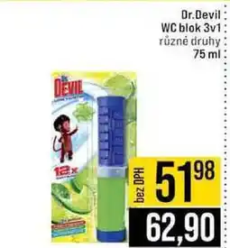 Jip Dr.Devil WC blok 3v1 různé druhy nabídka