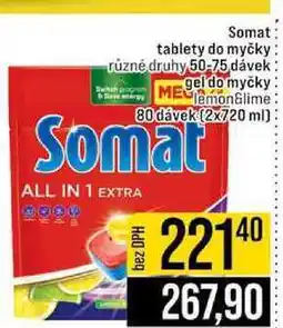 Jip Somat tablety do myčky různé druhy 50-75 dávek nabídka