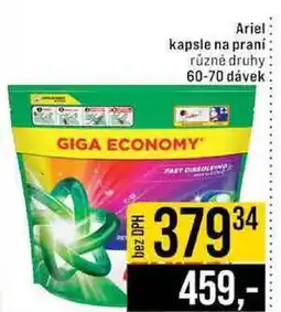 Jip Ariel kapsle na praní různé druhy 60-70 dávek nabídka