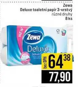 Jip Zewa Deluxe toaletní papír 3-vrstvý různé druhy 8 ks nabídka