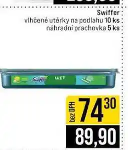 Jip Swiffer vlhčené utěrky na podlahu 10 ks náhradní prachovka 5 ks nabídka