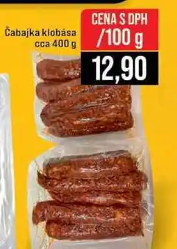 Jip Čabajka klobása cca 400 g 100g nabídka