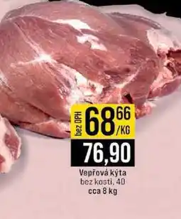 Jip Vepřová kýta bez kosti, 40 cca 8 kg 1kg nabídka