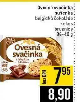 Jip Ovesná svačinka sušenka belgická čokoláda Ovesná svačinka belgicka kokos brusnice nabídka