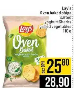 Jip Lay's Oven baked chips salted yoghurtSherbs grilled vegetables nabídka