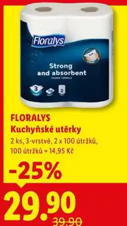 Lidl FLORALYS Kuchyňské utěrky, 2 ks nabídka