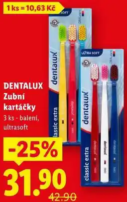 Lidl DENTALUX Zubní kartáčky, 3 ks nabídka
