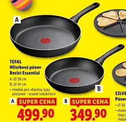 Lidl TEFAL Hliníková pánev Resist Essential nabídka