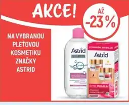 Globus Na vybranou pleťovou kosmetiku značky Astrid nabídka