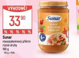 Globus Sunar masozeleninový příkrm nabídka