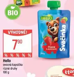 Globus Hello ovocná kapsička nabídka
