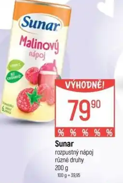 Globus Sunar rozpustný nápoj nabídka