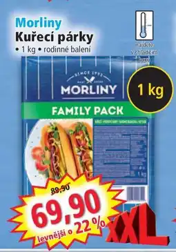 Norma Morliny Kuřecí párky nabídka