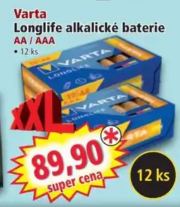 Norma Varta Longlife alkalické baterie nabídka