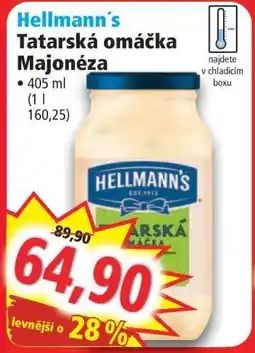 Norma HELLMANN'S TATARSKÁ OMÁČKA, MAJONÉZA nabídka