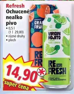 Norma Refresh Ochucené nealko pivo nabídka