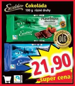 Norma Excelsior Čokoláda nabídka