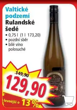 Norma Valtické podzemí Rulandské šedé nabídka