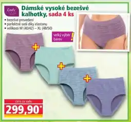 Norma Dámské vysoké bezešvé kalhotky, sada 4 ks nabídka