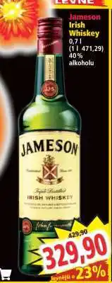 Norma JAMESON Irish whiskey nabídka