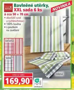 Norma Bavlněné utěrky, XXL sada 6 ks nabídka