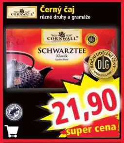 Norma Černý čaj nabídka