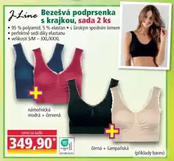 Norma Bezešvá podprsenka s krajkou, sada 2 ks nabídka