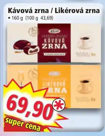 Norma Kávová zrna / Likérová zrna nabídka