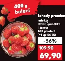 Kaufland Jahody premium miska nabídka
