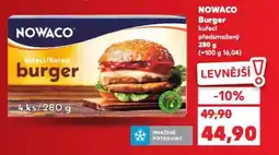Kaufland NOWACO Burger nabídka