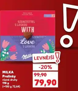 Kaufland MILKA Pralinky nabídka